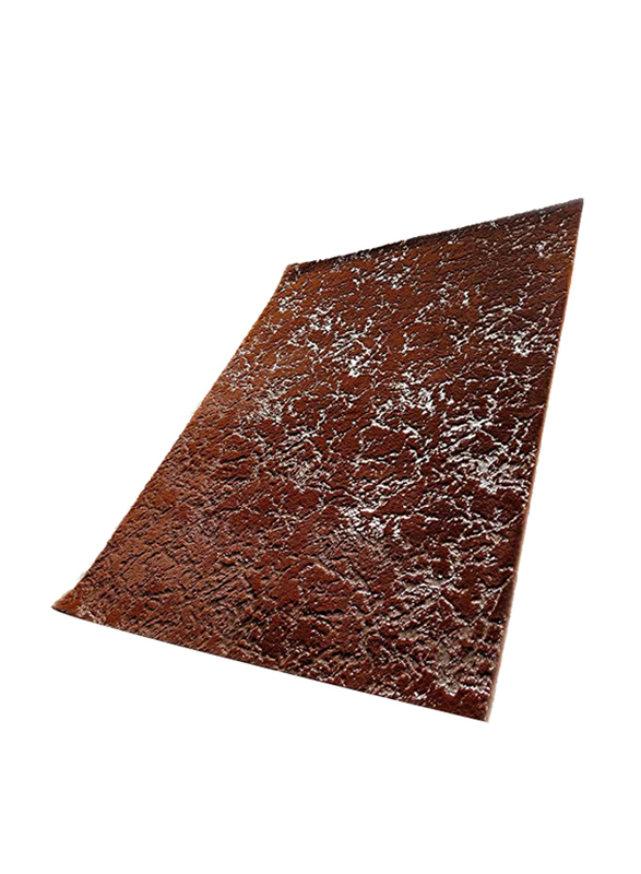 

Danube Home Rabbit Fur With Foil Design Rugs, Gold