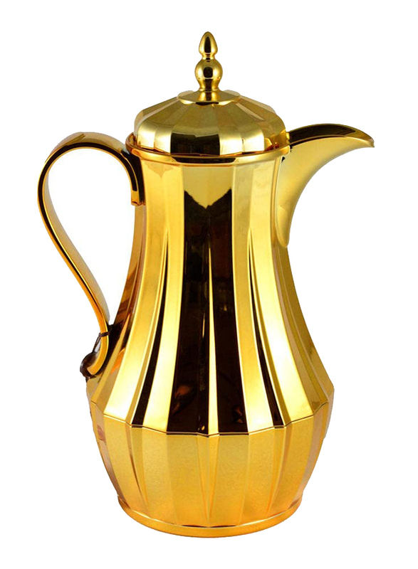 Danube Home 1 Ltr Plastic Jug with Lid, AVF-57910/7, Gold
