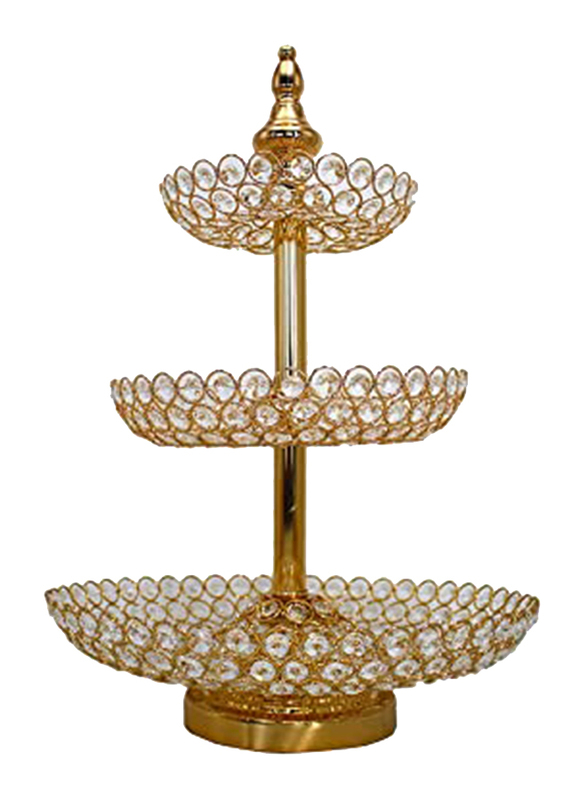 

Danube Home Seletti 3 Tier Tray, Gold