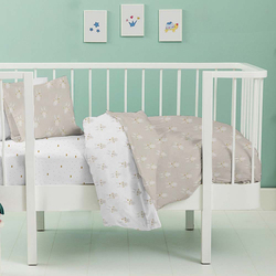 Danube Home 3-Piece Bunny Nursery Comforter Set, Grey