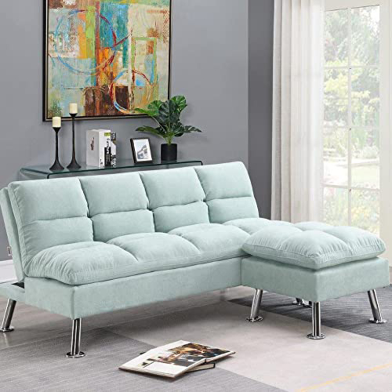 

Danube Home Carissa 3 Seater Fabric Sofabed, Blue