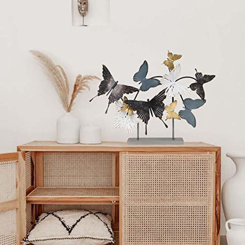 

Danube Home Alayna Flying Butterfly Metal Tabletop Decoration, Multicolor
