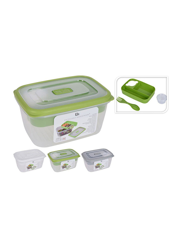 

Danube Home Plastic Lunchbox, 1700ml, Multicolour
