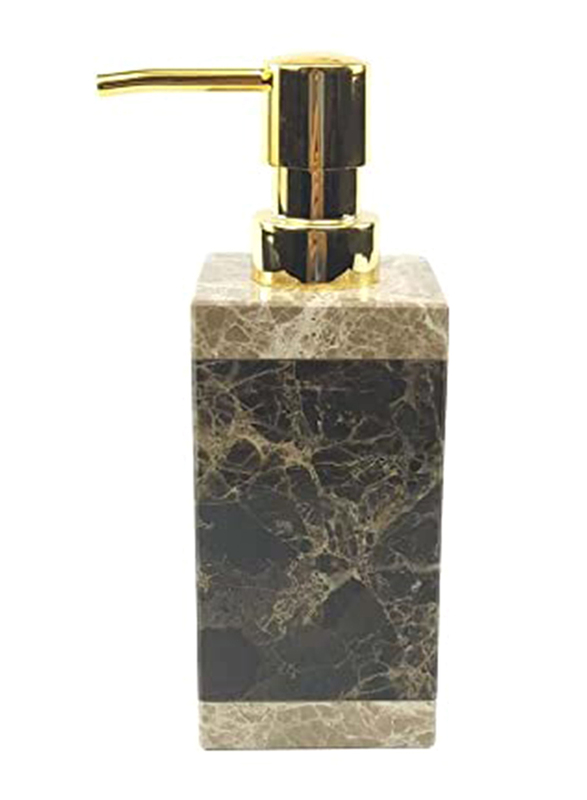 

Danube Home Selena Marble Lotion Dispenser, Brown