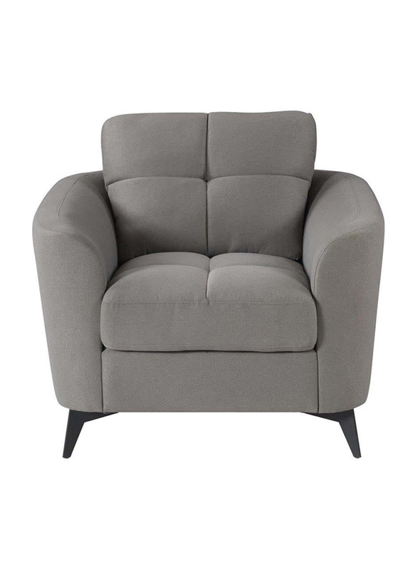 Danube Home Hacinta One Seater Fabric Sofa, Dark Grey