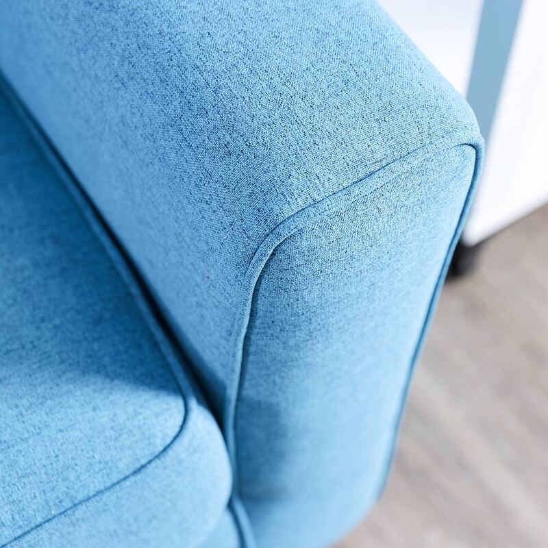 Danube Home Alessandra Fabric Sofa, Two Seater, Turquoise