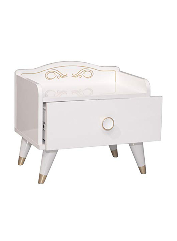 

Danube Home Enjoy Kids Night Stand, White/Golden
