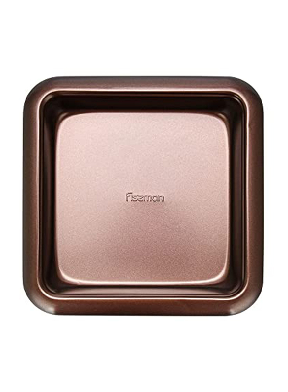 Danube Home Fissman CB00970 Stainless Steel Square Pan, Brown