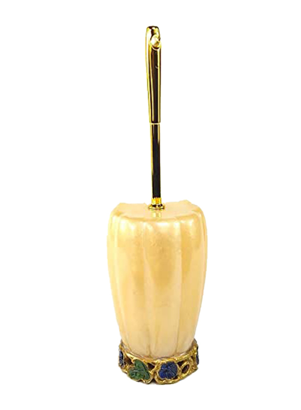 

Danube Home Pedro Toilet Brush Holder, Gold