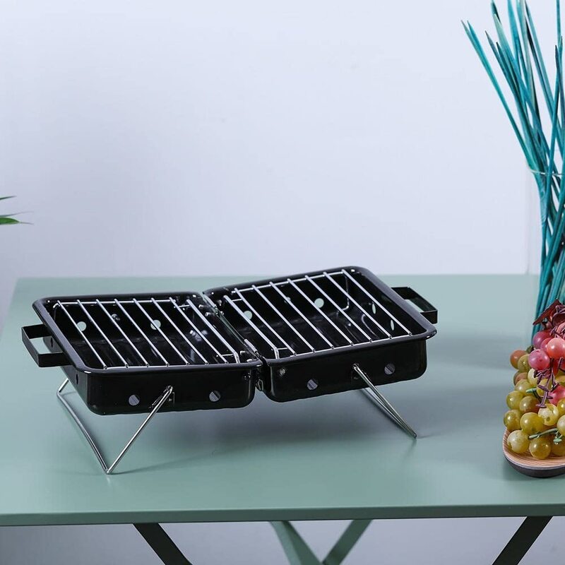 

Danube Home Mini Compact BBQ Grill, Black