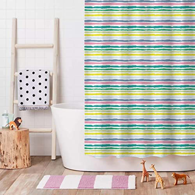 

Danube Home Color Stripes Shower Curtain, Multicolour