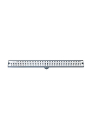 Danube Home 60cm Florence Rectangle Long Floor Drain, SS-304, Silver