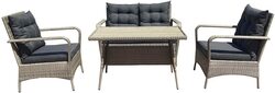 Danube Home Rosa 4-Seater Outdoor Sofa Set, Grey