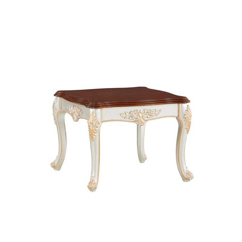 

Danube Home Carolina End Table, Walnut/Silver