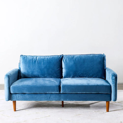 Danube Home Arman 3 Seater Fabric Sofa, Teal Blue