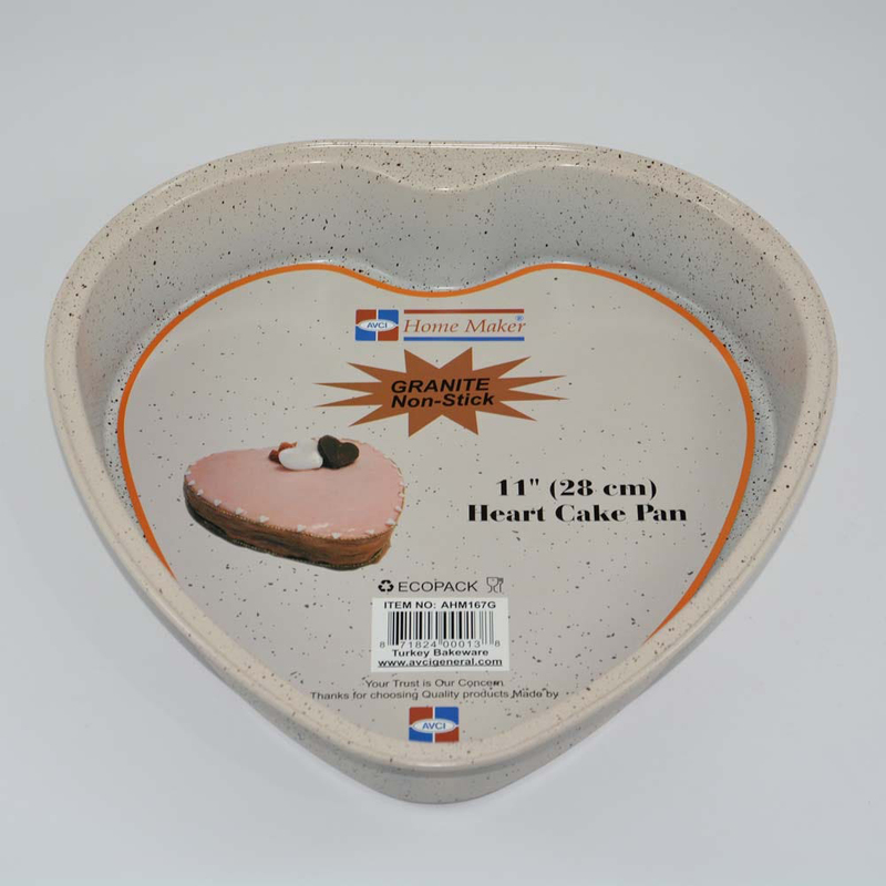 

Danube Home 28cm GraniteHeart Shaped Tin, G-AHM167G, White