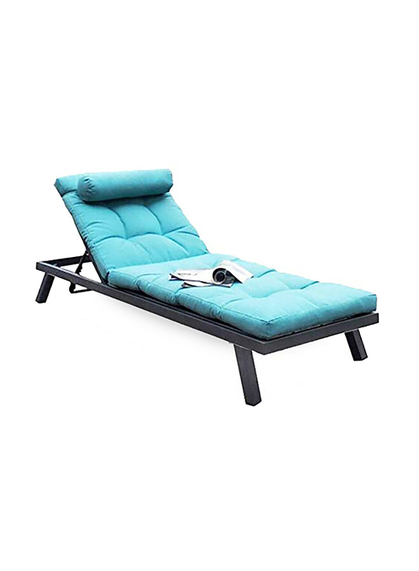 Danube Home Aura Lounger, 30.5 x 68 x 199cm, Blue