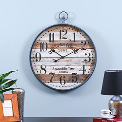 Danube Home Stolpa Old Town Wall Clock, Gold