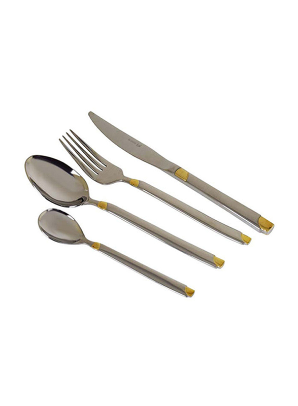Danube Home 24-Piece Cutlery  Set, Gold