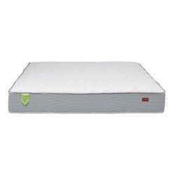 Danube Home Nature Pocket Spring & Latex Mattress, Queen, White/Light Grey