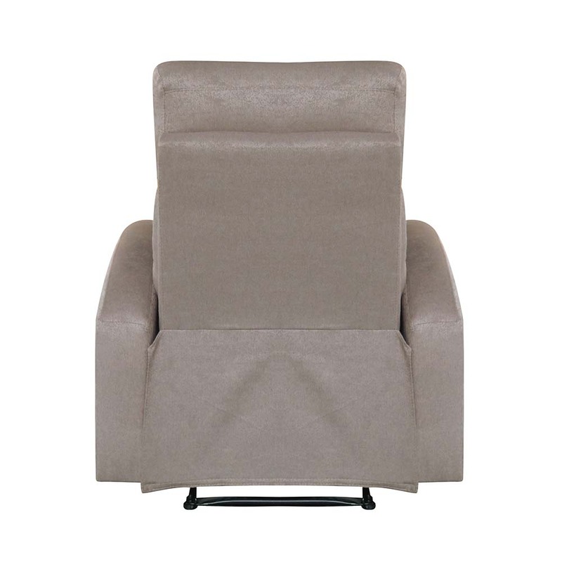 Danube Home Verona 1 Seater Manual Fabric Recliner, Brown