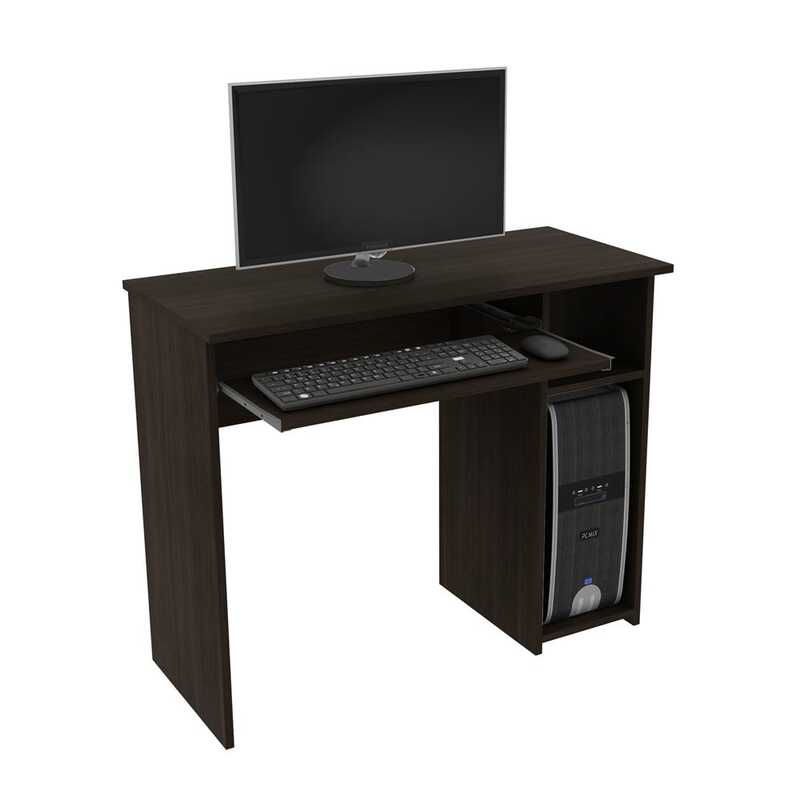 Danube Home Amity Computer Table, Dark Brown