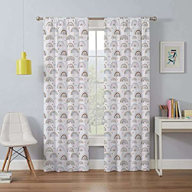 

Danube Home Rainbow Curtain Pair Rod Pocket, Multicolour