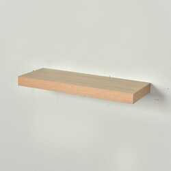 Danube Home Manhattan Pvc Floating Shelf, Pvc Natural Brown
