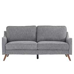 Danube Home Hunter Fabric Sofa, Three Seater, Gray