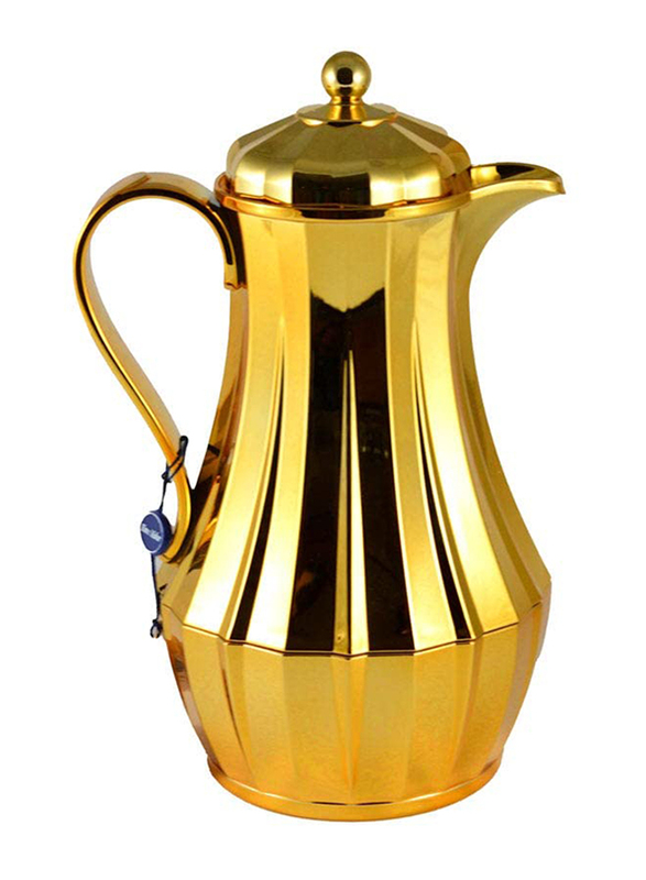 Danube Home 1 Ltr Plastic Jug with Lid, AVF-57810/7, Gold