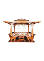 Danube Home Giza Wooden Gazebo, Brown
