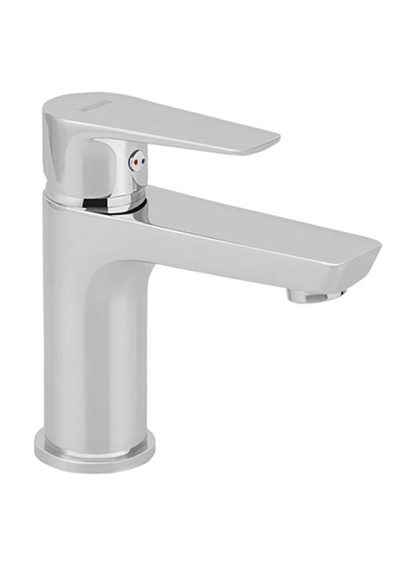 

Danube Home Milano Pavia Basin Mixer With Pop Up Waste, Silver