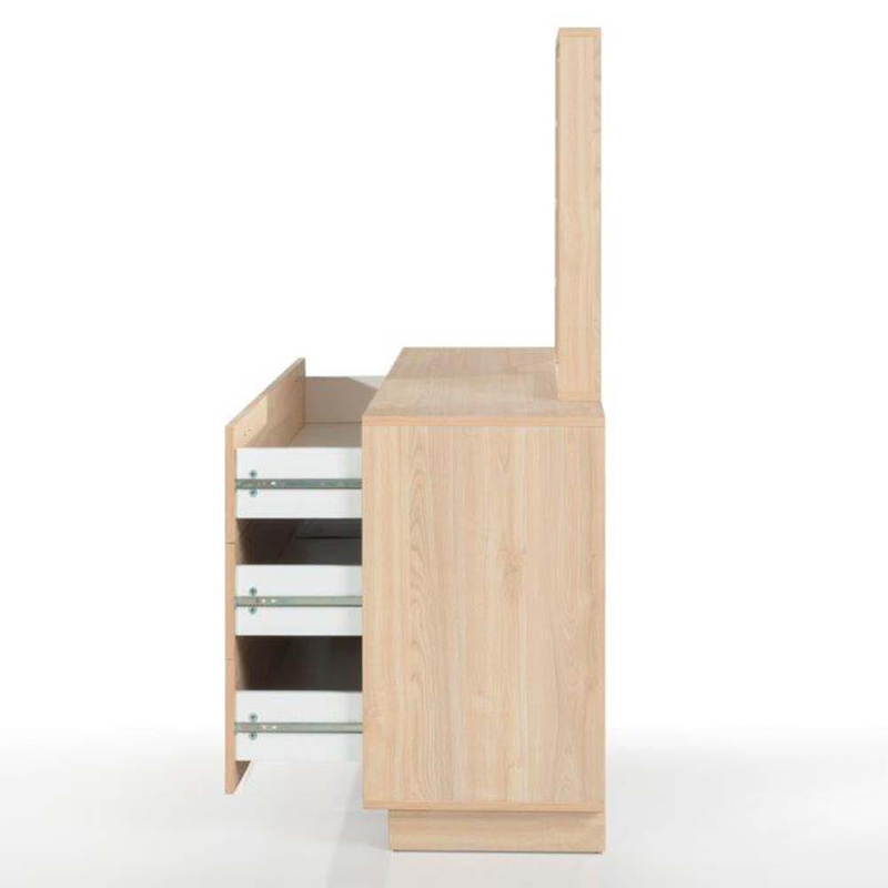 Danube Home Celeste Dresser With Mirror, Light Brown