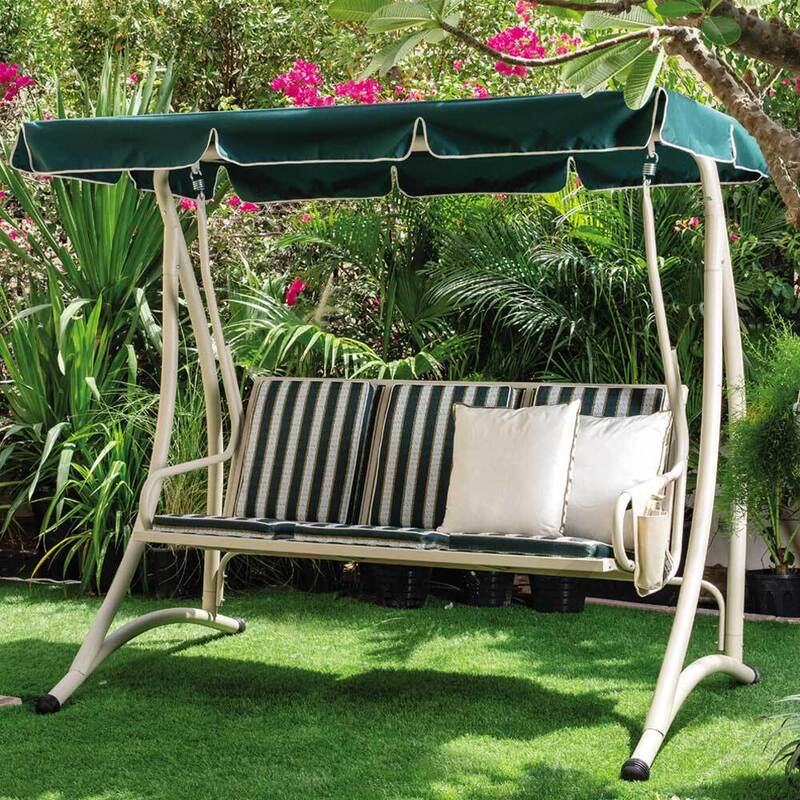 

Danube Home Korina 3 Seater Swing, Green