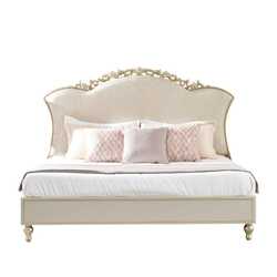 Danube Home Zelda Super King Bed, Grey/Golden