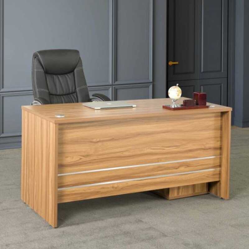 Danube Home Nortis Table with Mobile Pedestal, Beige