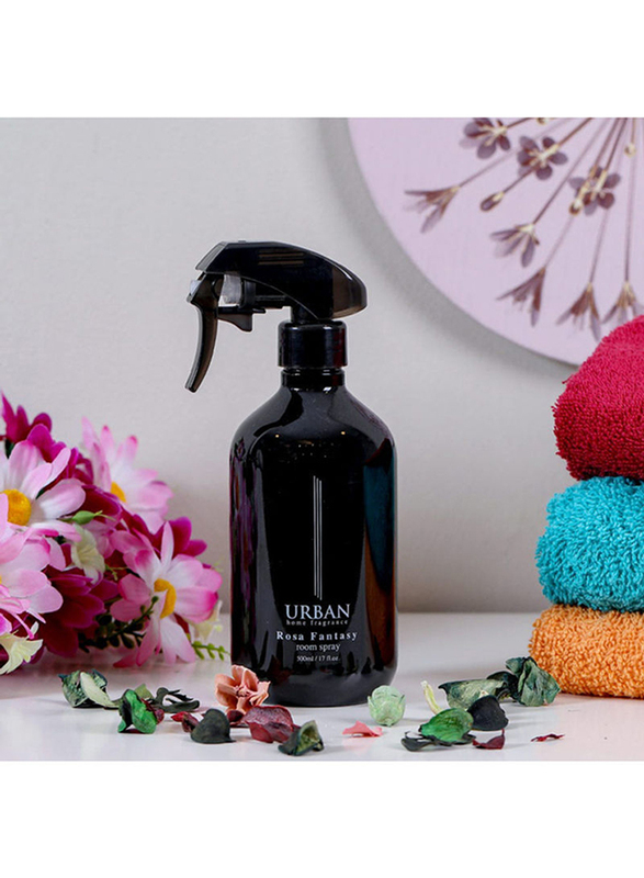 Danube Home Rosa Fantasy Renaissance Room Spray, 500ml, Black