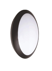 Danube Home Milano 12W LED Full Oval Wall Bracket Light, IP-65, White/Black