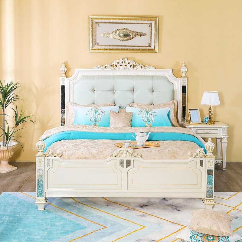 

Danube Home Celia King Bed - Sage/Cream/Golden