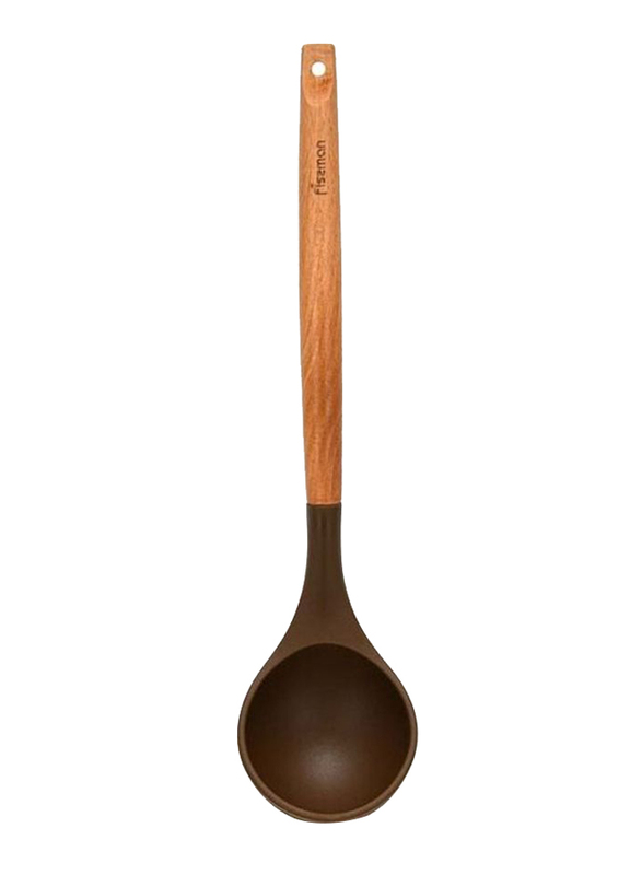 

Danube Home Fissman Soup Ladle with Wooden Handle Brown/Beige