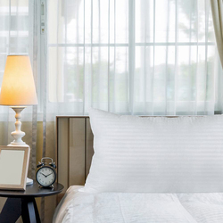 Danube Home KL Comfy Stripe Pillow, 50 x 75 x 50cm, White