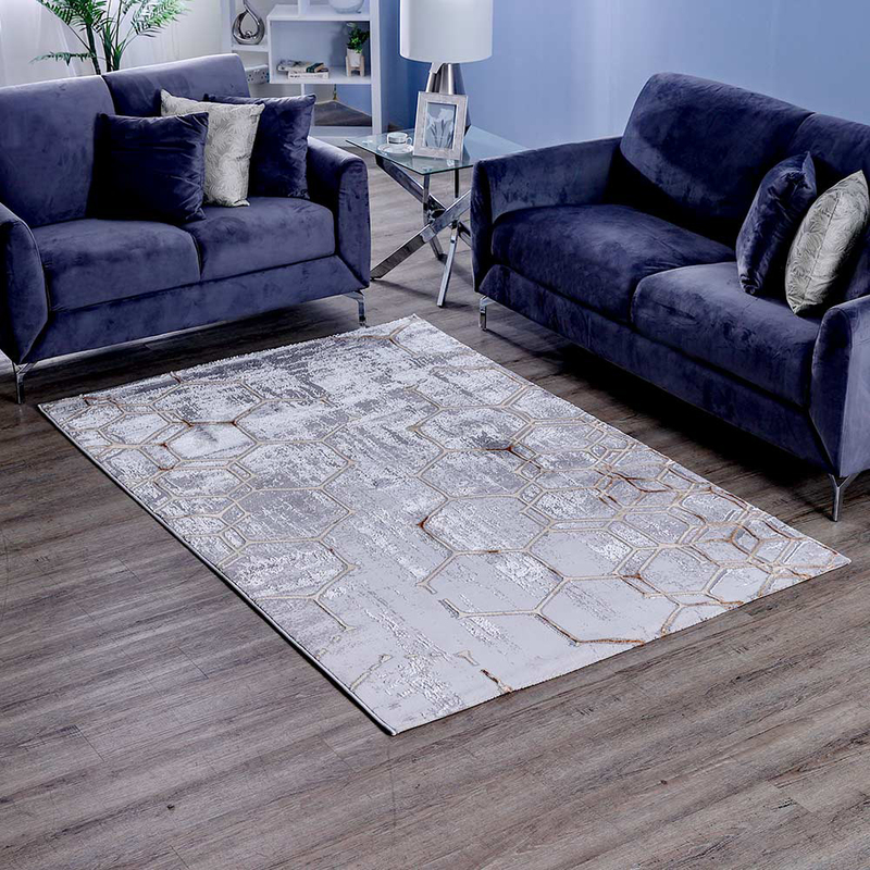 

Danube Home Cp21 Almaz Rugs, Grey/Mustard