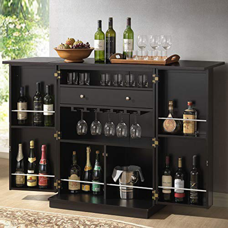 

Danube Home Kimberley Bar Cabinet, Black