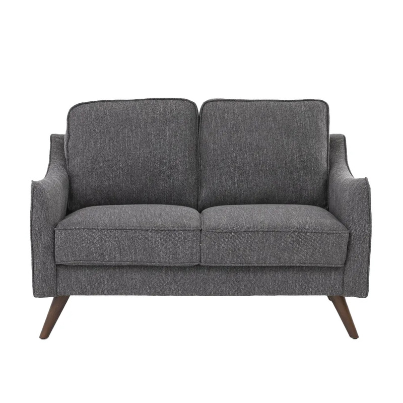 Danube Home Hunter 2 Seater Fabric Sofa, Grey