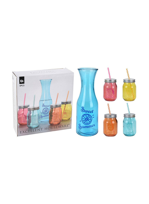 

Danube Home 5-Piece Drinking Glass Set, Multicolour