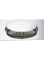 Danube Home Florance Floor Drain Push Type, Silver