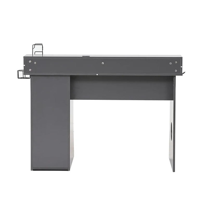 Danube Home Wency Rectangle Shaped Study Desk, Grey