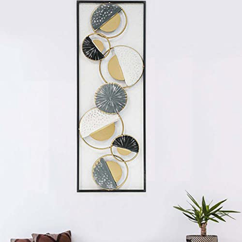 

Danube Home Alayna Modern Chic Metal Wall Decoration, Multicolour