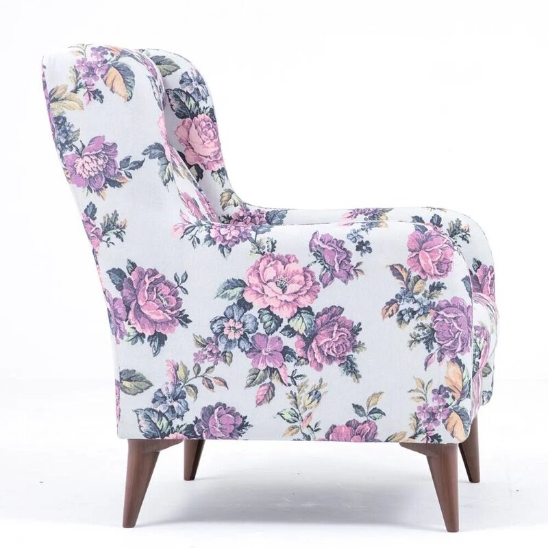 Danube Home Bond Print Fabric Sofa, Single Seater, Multicolour