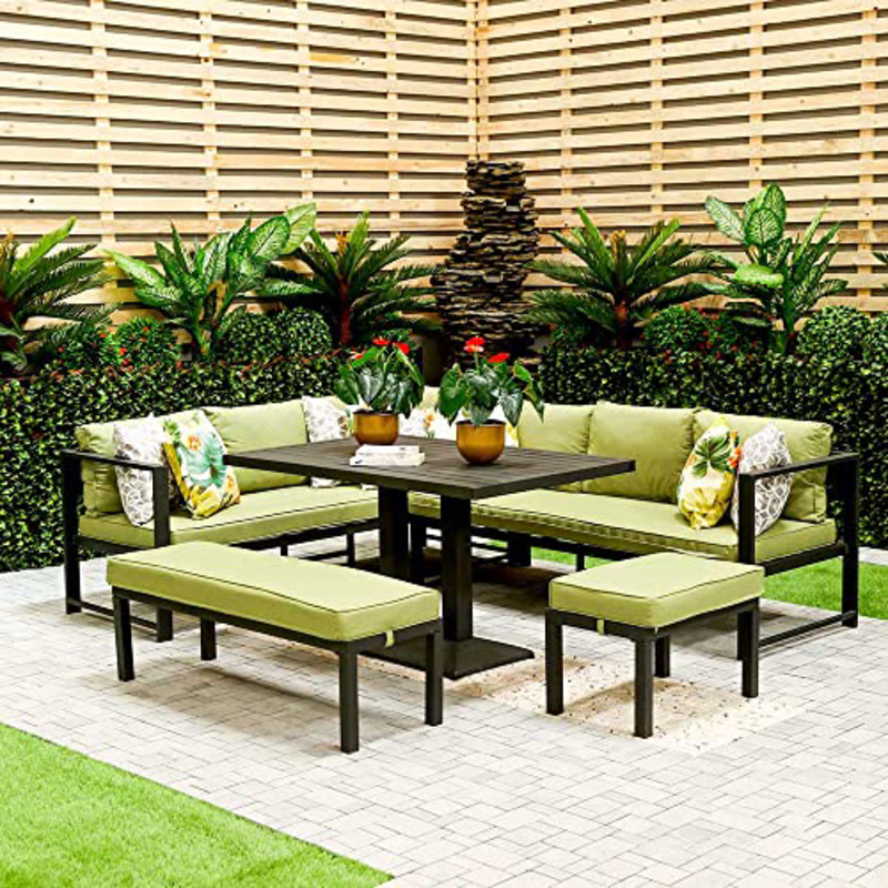 

Danube Home Melinda Sofa Cum Dining Set, Green